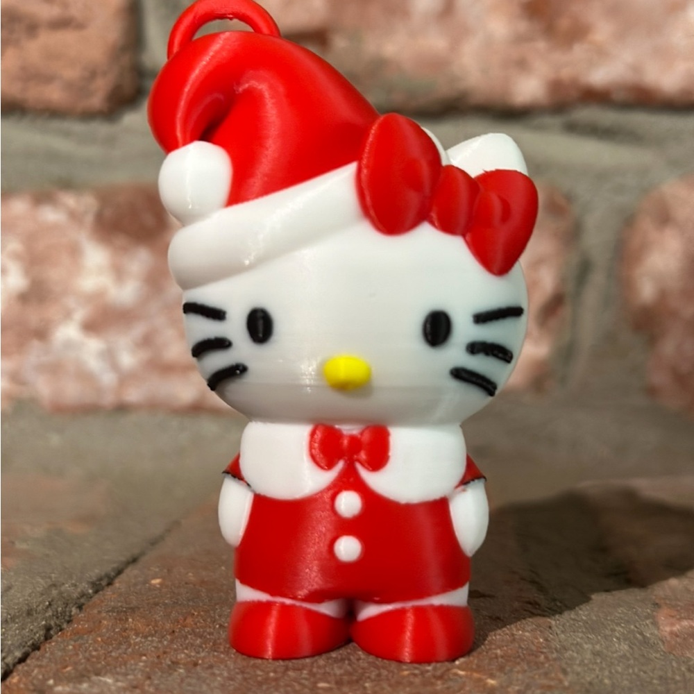 Hello Kitty Christmas Ornament - Red and White